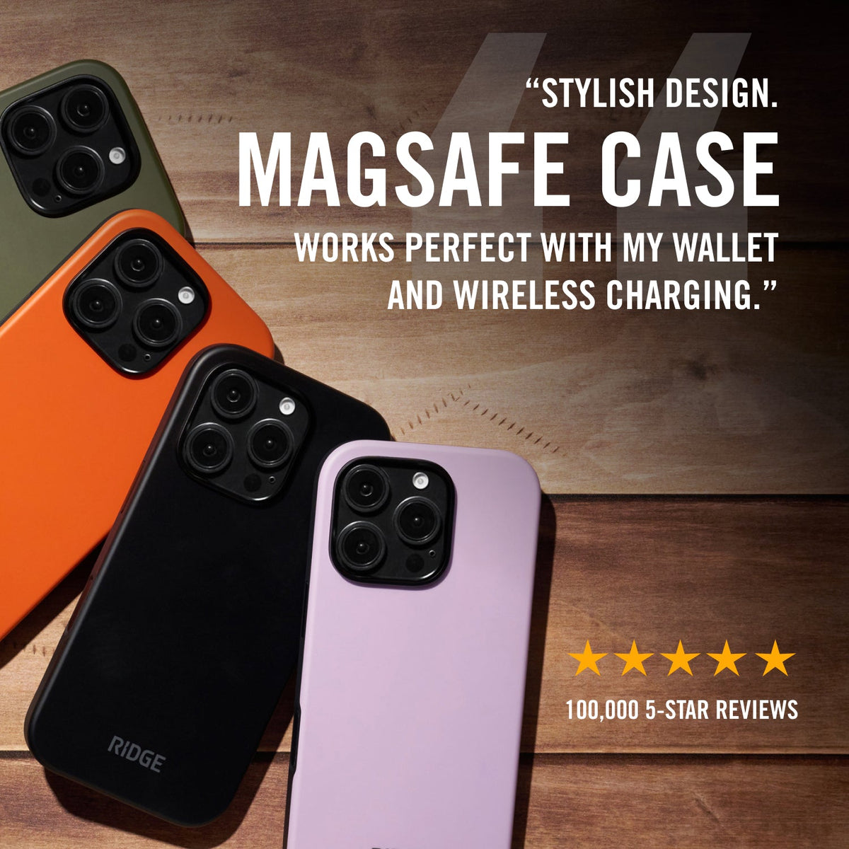 Ridge Phone Case - Midnight Black Leather - iPhone 16 Plus