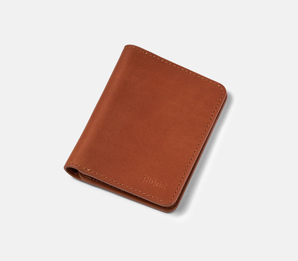 Ridge Bifold - Tobacco Brown Leather