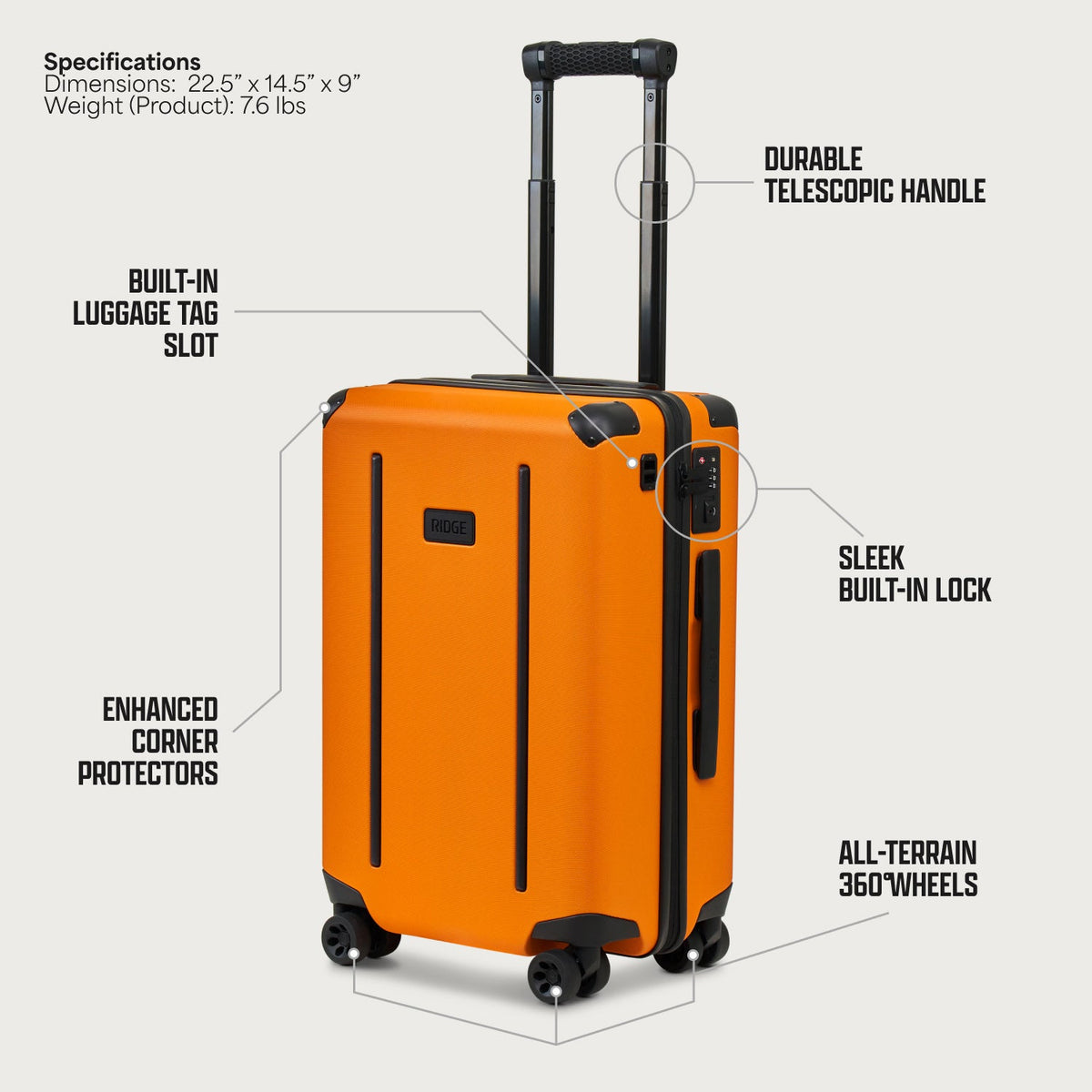 Ridge Long Haul Set - Basecamp Orange 06