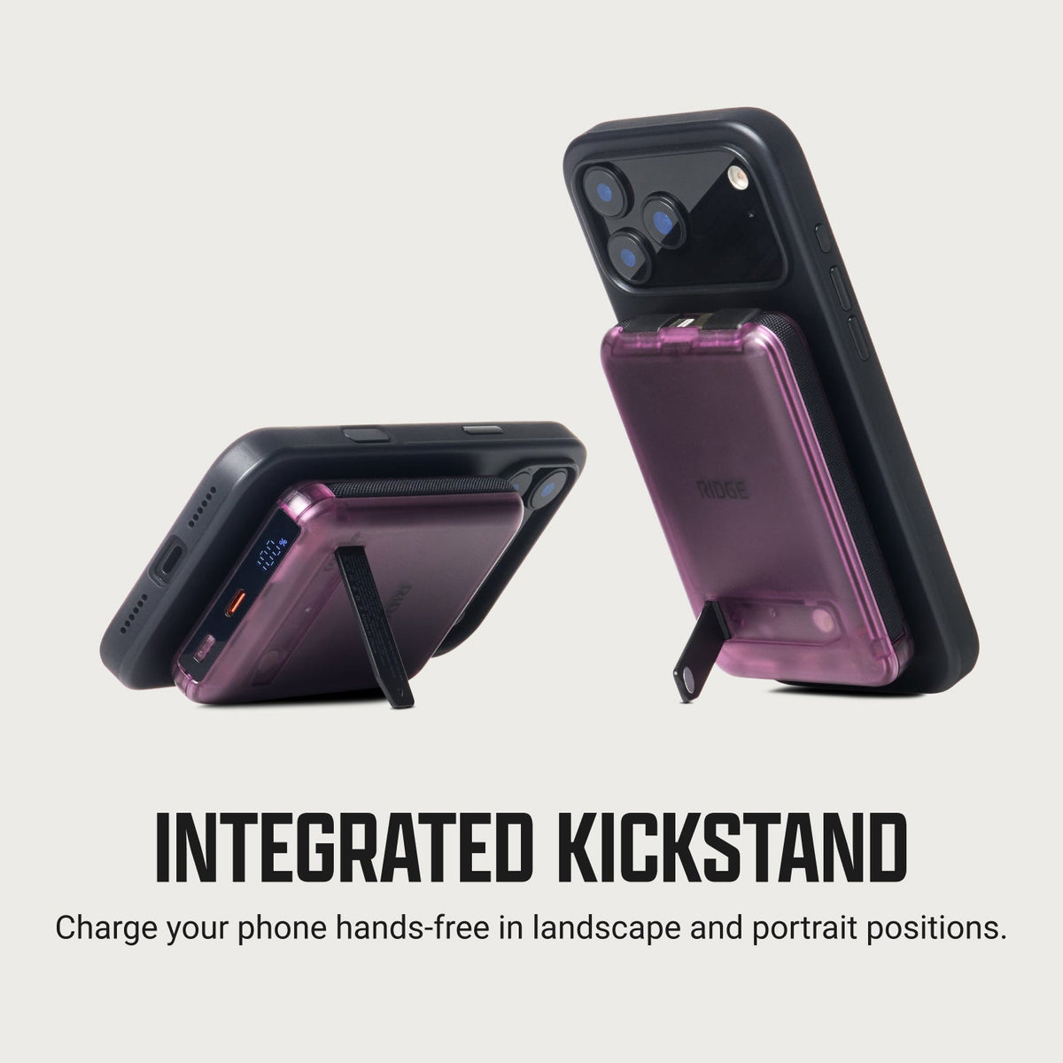 Ridge Power Bank - 10k mAh Bundle - Atomic Purple - 2-Pack