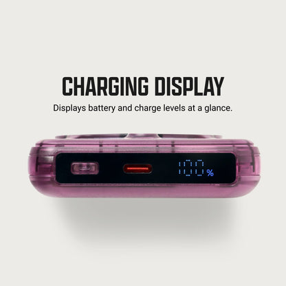 Ridge Power Bank - 10k mAh - Atomic Purple
