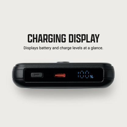 Ridge Power Bank - 10k mAh - Matte Black