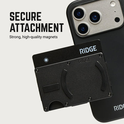 Ridge Wallet for MagSafe + KeyCase - Burgundy + Royal Black