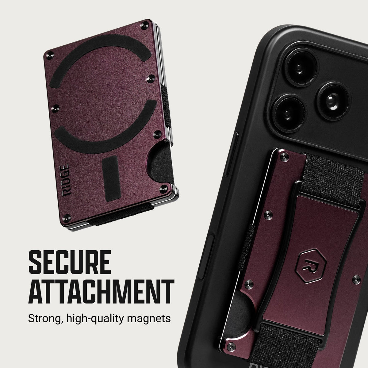 Ridge Wallet for MagSafe - Atomic Purple
