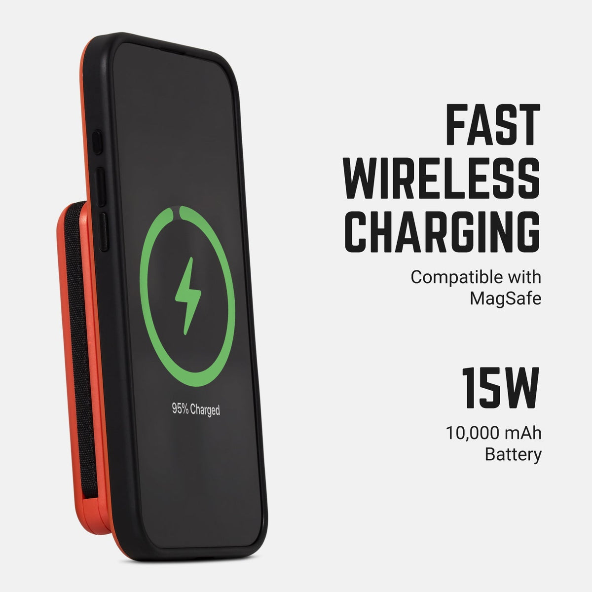 Ridge Everyday Charging Kit - iPhone 18 Pro - Basecamp Orange — power bank infographic 1