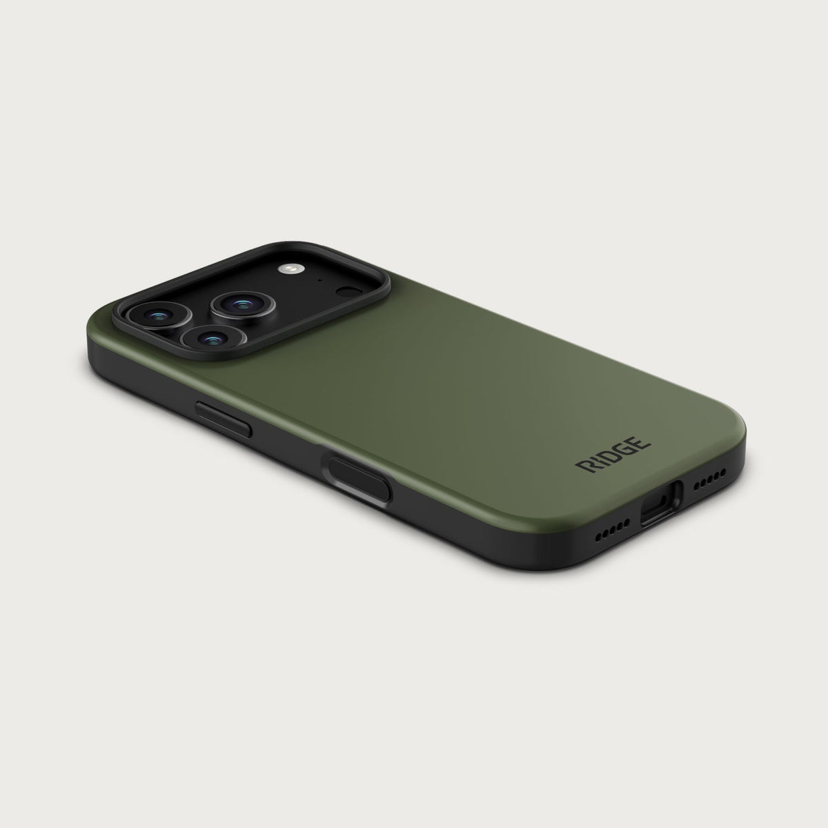 Ridge Phone Case - iPhone 18 Pro - Matte Olive