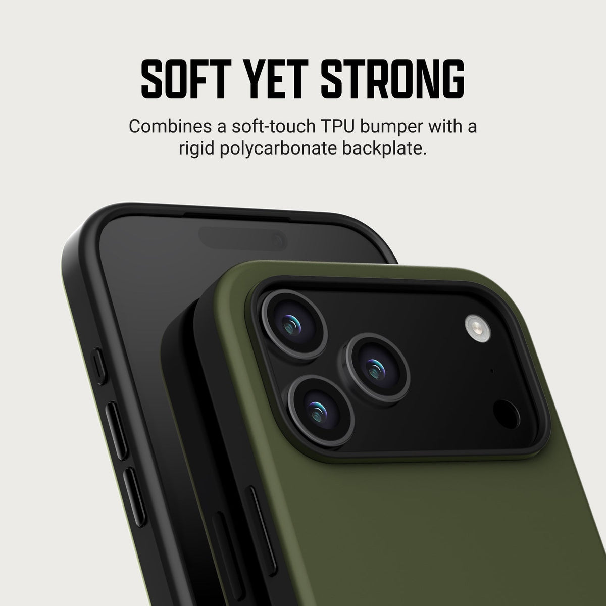 Ridge Phone Case - iPhone 18 Pro Max - Matte Olive