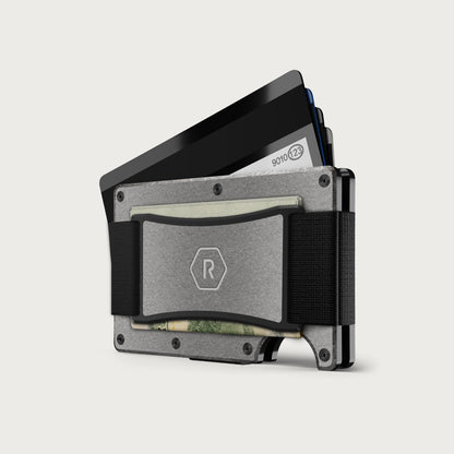 Ridge Wallet + Power Bank - Stonewashed Titanium + Matte Black — image 2